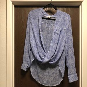 High low chiffon top